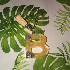 Letter B keychain